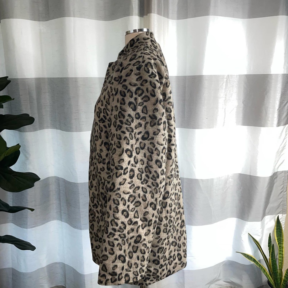 Lucy Avenue Leopard Animal print open front Coat XXL EUC - Picture 11 of 11
